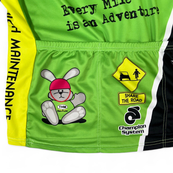 Champion System Cycling Jersey Green Indiana Ride Eat Repeat Women 3XL - Picture 9 of 11